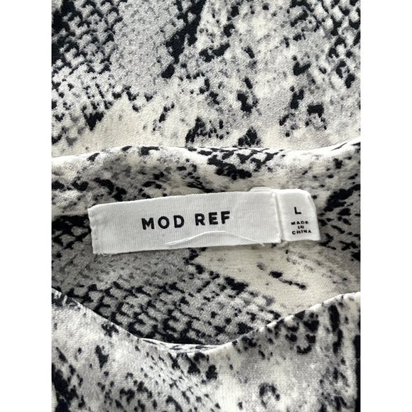 Mod Ref Snakeskin Camisole Women L Gray Multi Animal Print Polyester Lightweight - Picture 8 of 9